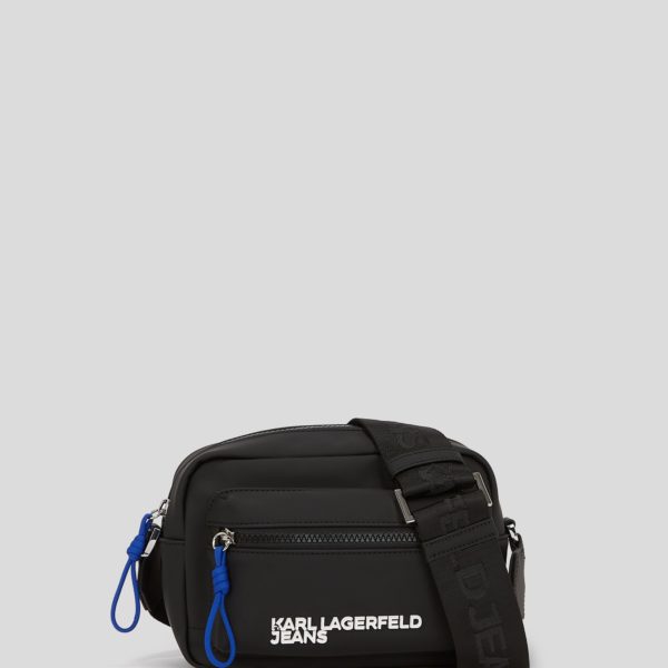 Karl Lagerfeld, Coated Crossbody Bag, Homme, Noir, Taille: X00
