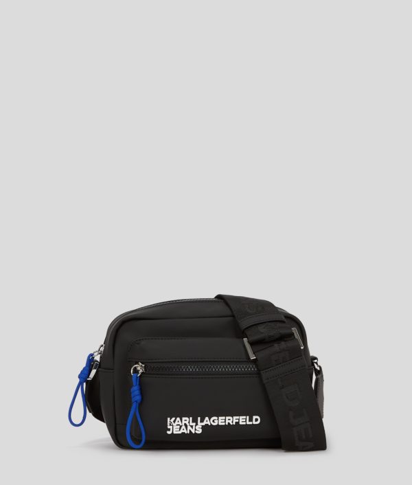 Karl Lagerfeld, Coated Crossbody Bag, Homme, Noir, Taille: X00