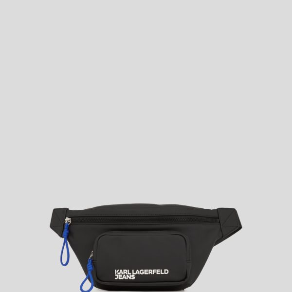 Karl Lagerfeld, Coated Belt Bag, Homme, Noir, Taille: X00