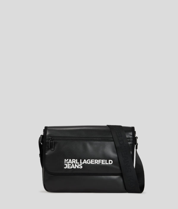 Karl Lagerfeld, Traveler Messenger Bag, Homme, Noir, Taille: X00