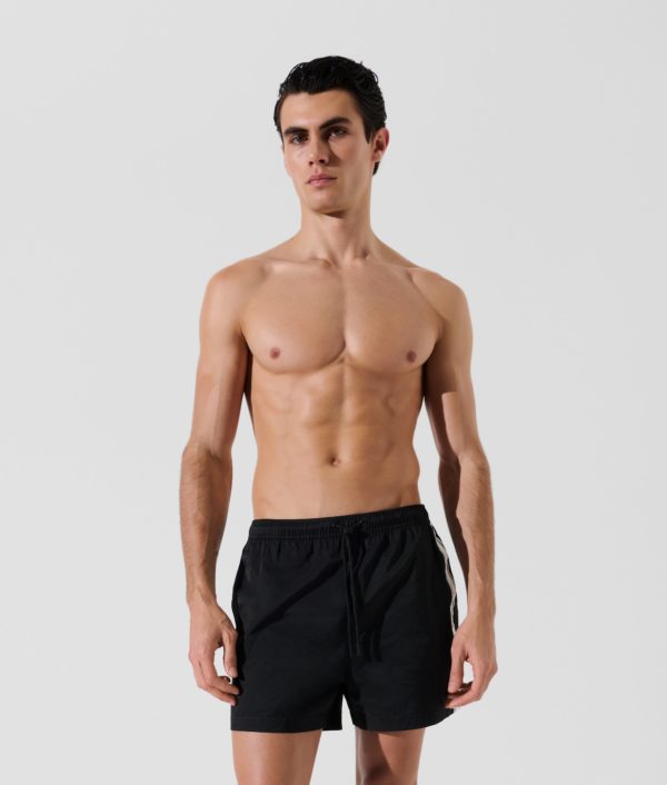 Karl Lagerfeld, Karl Logo Boardshorts, Homme, Noir, Taille: XXS
