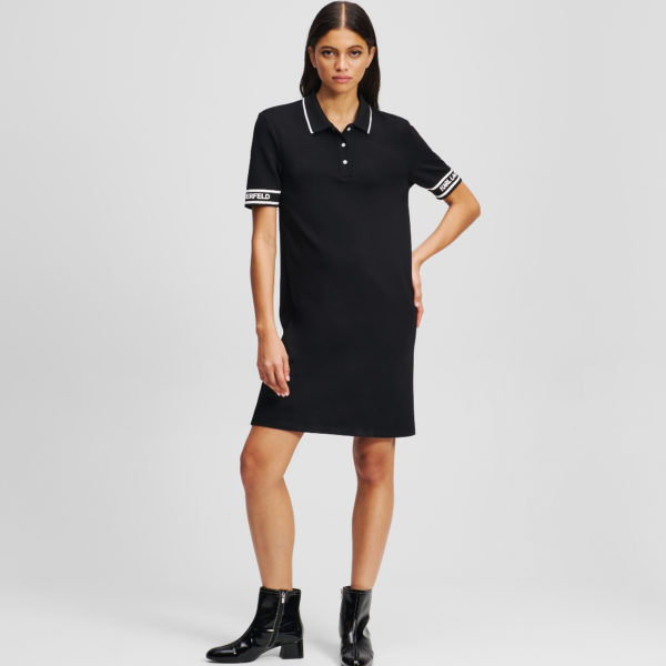 Karl Lagerfeld, Polo Dress, Femme, Noir, Taille: XXS