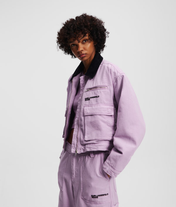 Karl Lagerfeld, Veste De Travail, Femme, Lavendula, Taille: XXS
