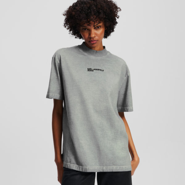 Karl Lagerfeld, T-shirt Effet Délavé, Femme, Monument, Taille: XXS