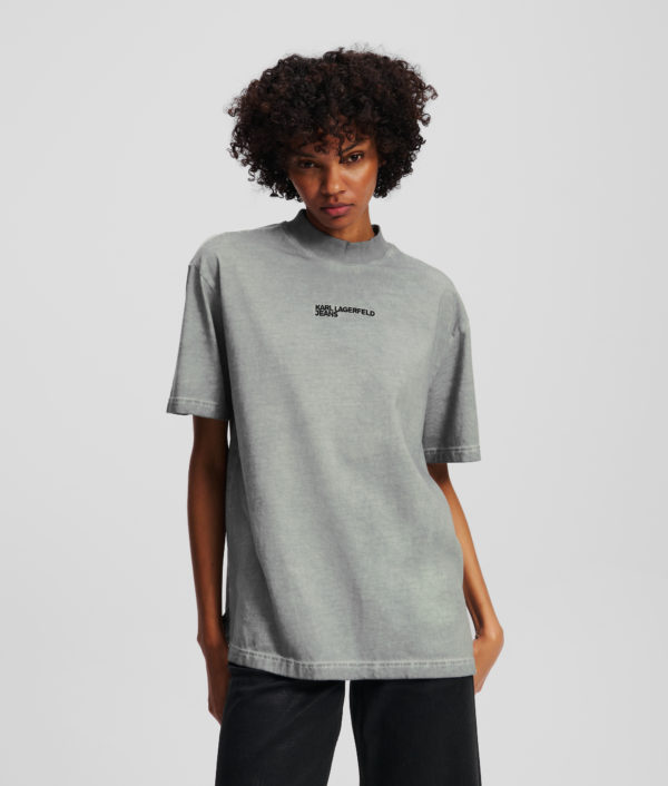 Karl Lagerfeld, T-shirt Effet Délavé, Femme, Monument, Taille: XXS