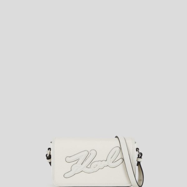 Karl Lagerfeld, K/skuare Crossbody Bag, Femme, Blanc Cassé, Taille: X00