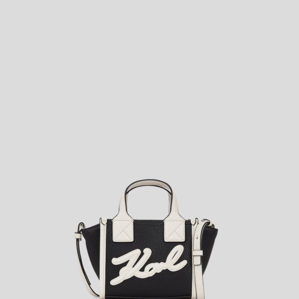 Karl Lagerfeld, K/skuare Small Tote Bag, Femme, Noir/Blanc, Taille: X00