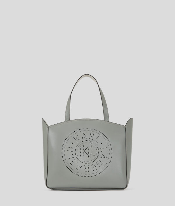 Karl Lagerfeld, K/circle Medium Tote Bag, Femme, Gris nuage, Taille: X00
