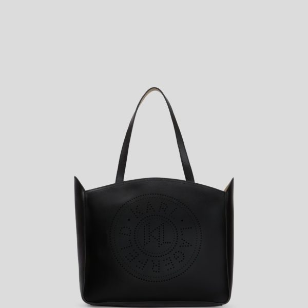 Karl Lagerfeld, K/circle Medium Tote Bag, Femme, Noir, Taille: X00