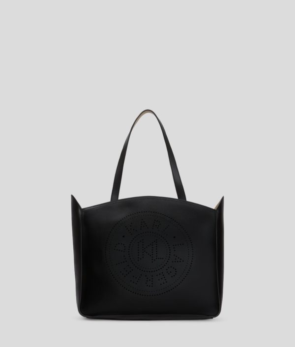 Karl Lagerfeld, K/circle Medium Tote Bag, Femme, Noir, Taille: X00