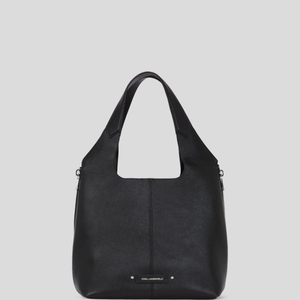 Karl Lagerfeld, K/hardware Medium Tote Bag, Femme, Noir-Nickel, Taille: X00