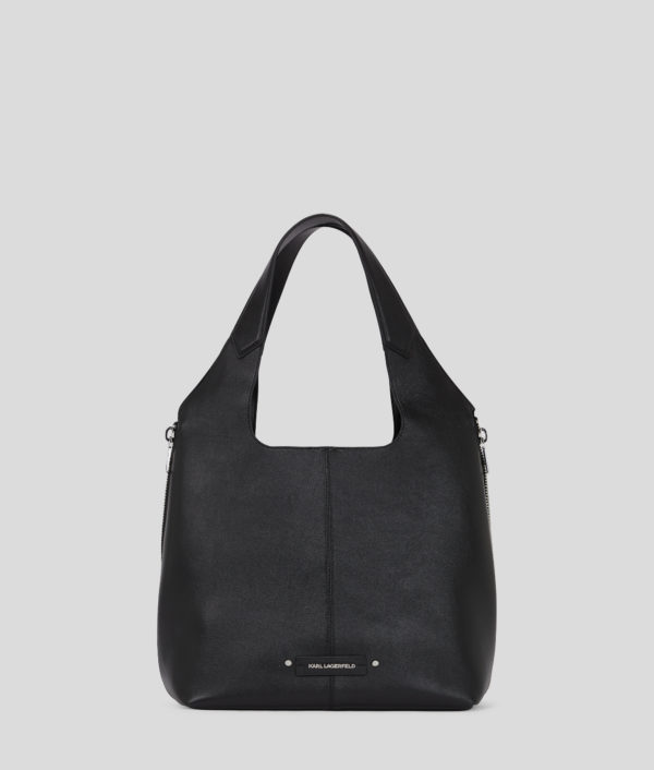 Karl Lagerfeld, K/hardware Medium Tote Bag, Femme, Noir-Nickel, Taille: X00