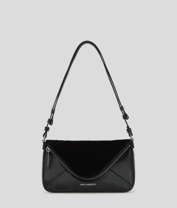 Karl Lagerfeld, K/hardware Shoulder Bag, Femme, Noir-Nickel, Taille: X00