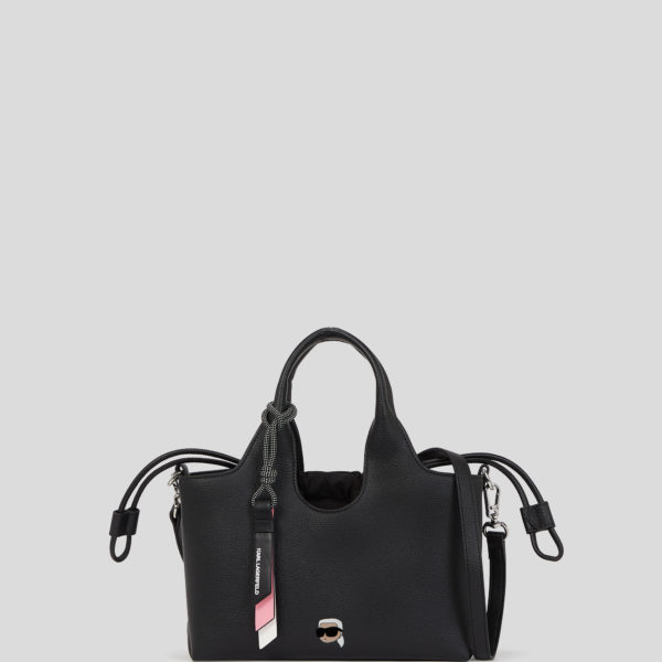 Karl Lagerfeld, Ikon Small Grainy Tote Bag, Femme, Noir, Taille: X00