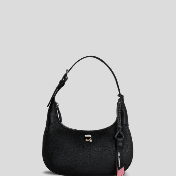 Karl Lagerfeld, Ikon Grainy Shoulder Bag, Femme, Noir, Taille: X00