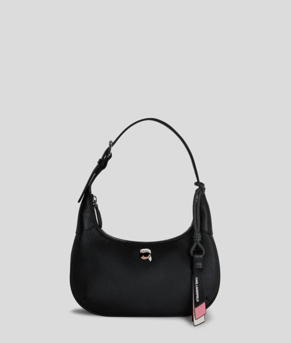Karl Lagerfeld, Ikon Grainy Shoulder Bag, Femme, Noir, Taille: X00
