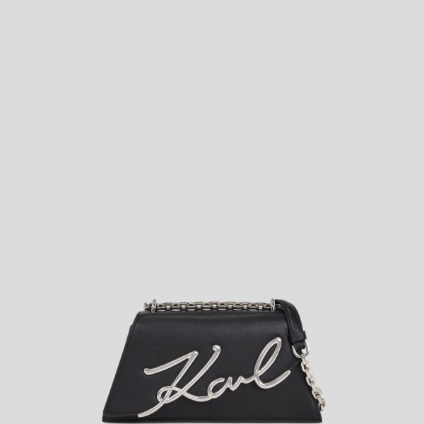 Karl Lagerfeld, K/signature Shoulder Bag, Femme, Noir-Nickel, Taille: X00