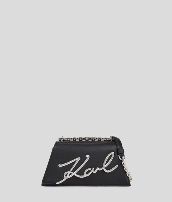 Karl Lagerfeld, K/signature Shoulder Bag, Femme, Noir-Nickel, Taille: X00