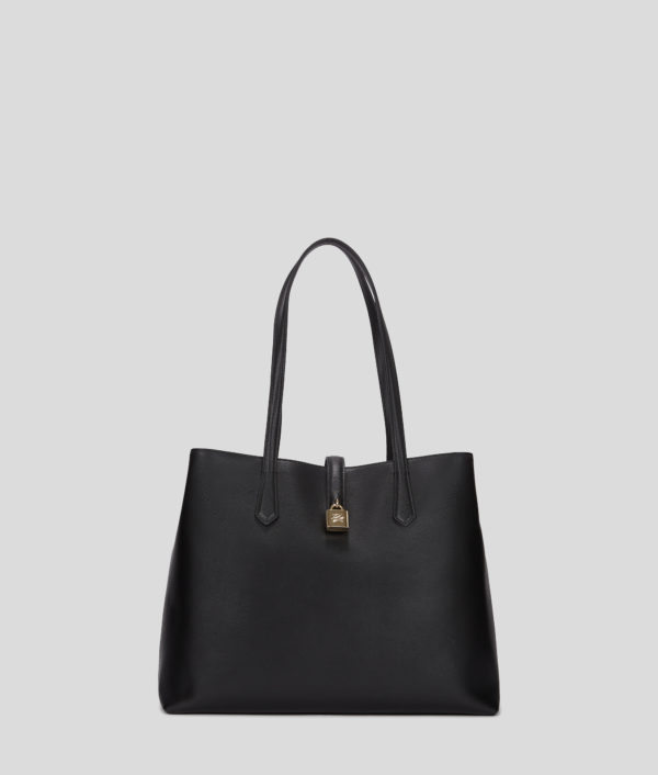 Karl Lagerfeld, K/autograph Padlock Medium Tote Bag, Femme, Noir/Or, Taille: X00