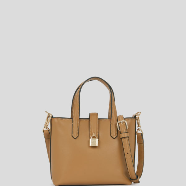 Karl Lagerfeld, K/autograph Padlock Mini Tote Bag, Femme, Caramel, Taille: X00