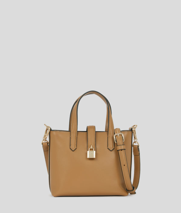 Karl Lagerfeld, K/autograph Padlock Mini Tote Bag, Femme, Caramel, Taille: X00