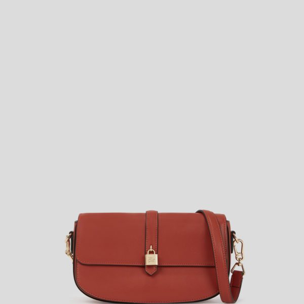 Karl Lagerfeld, K/autograph Padlock Shoulder Bag, Femme, Rouge Brique, Taille: X00