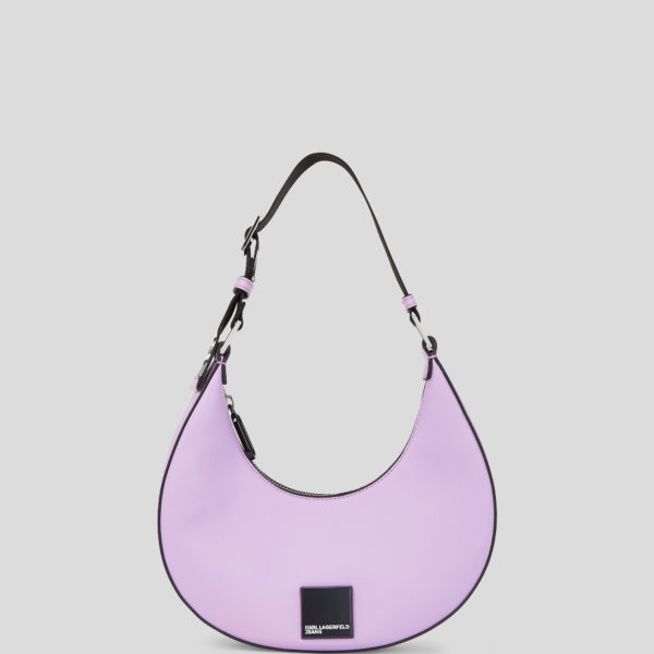 Karl Lagerfeld, Klj Box Logo Half-moon Shoulder Bag, Femme, Lavendula, Taille: X00