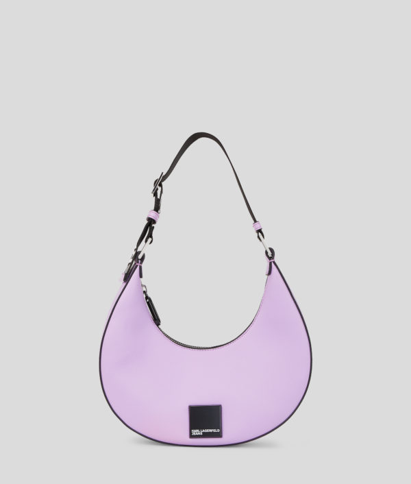 Karl Lagerfeld, Klj Box Logo Half-moon Shoulder Bag, Femme, Lavendula, Taille: X00