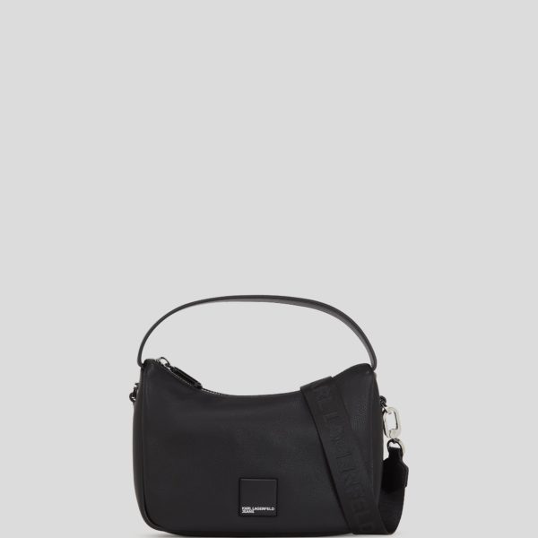 Karl Lagerfeld, Klj Box Logo Soft Mini Hobo Bag, Femme, Noir, Taille: X00