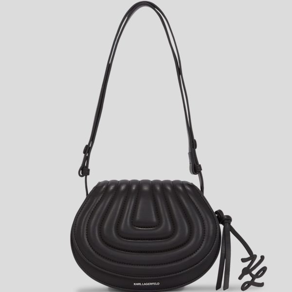 Karl Lagerfeld, K/wellen Saddle Bag, Femme, Noir, Taille: X00