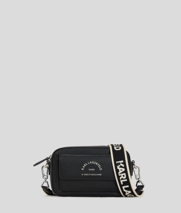 Karl Lagerfeld, Rue St-guillaume Metal Crossbody Bag, Femme, Noir, Taille: X00