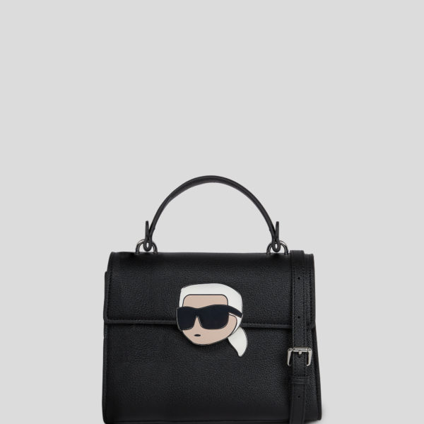 Karl Lagerfeld, Ikon Grainy Crossbody Bag, Femme, Noir, Taille: X00