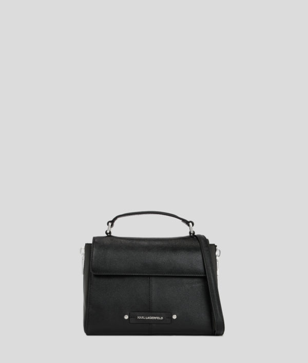 Karl Lagerfeld, K/hardware Small Top Handle Bag, Femme, Noir-Nickel, Taille: X00