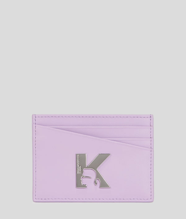 Karl Lagerfeld, Geo Leather Cardholder, Femme, Lavendula, Taille: X00