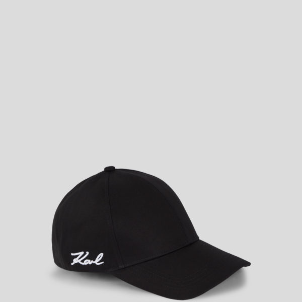 Karl Lagerfeld, K/signature Cap, Femme, Noir, Taille: X00