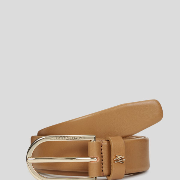 Karl Lagerfeld, K/autograph Pin Belt, Femme, Caramel, Taille: X95