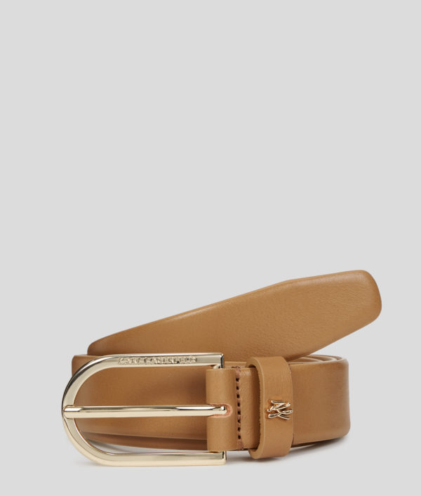 Karl Lagerfeld, K/autograph Pin Belt, Femme, Caramel, Taille: X95