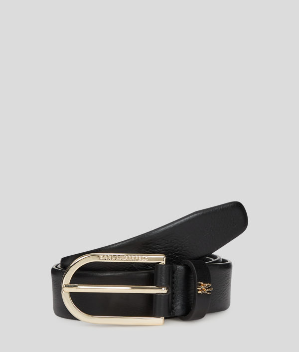 Karl Lagerfeld, K/autograph Pin Belt, Femme, Noir/Or, Taille: X95
