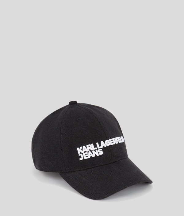 Karl Lagerfeld, Denim Cap, Femme, Denim Noir, Taille: X00