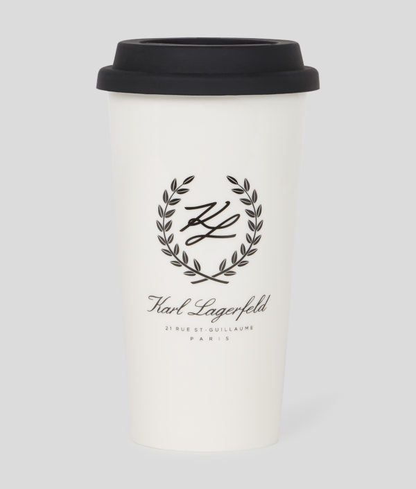 Karl Lagerfeld, Hotel Karl Large Travel Mug, Femme, Crème Cannoli, Taille: X00