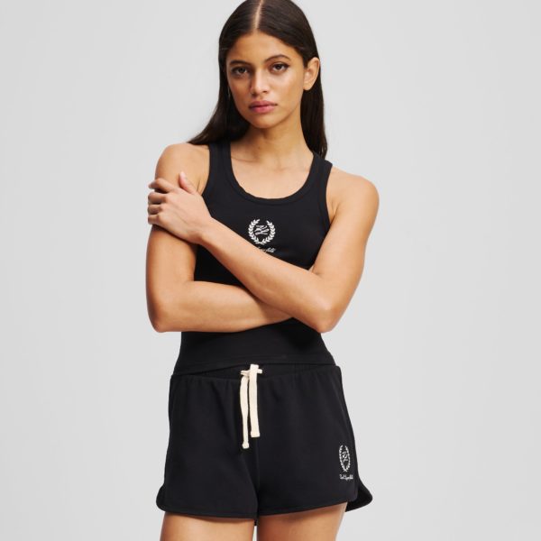 Karl Lagerfeld, Hotel Karl Loungewear Sweatshorts, Femme, Noir, Taille: XXS