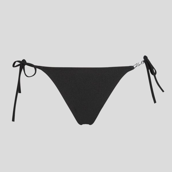 Karl Lagerfeld, Side-tie Bikini Bottoms, Femme, Noir, Taille: XXS