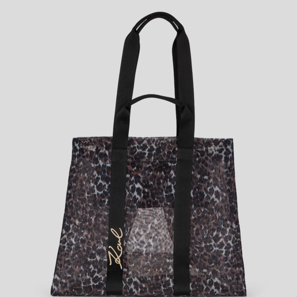 Karl Lagerfeld, K/signature Beach Tote Bag, Femme, Léopard Signature, Taille: X00