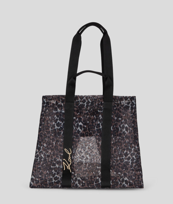 Karl Lagerfeld, K/signature Beach Tote Bag, Femme, Léopard Signature, Taille: X00