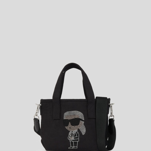 Karl Lagerfeld, Ikon Karl Small Rhinestone Shopper, Femme, Noir, Taille: X00