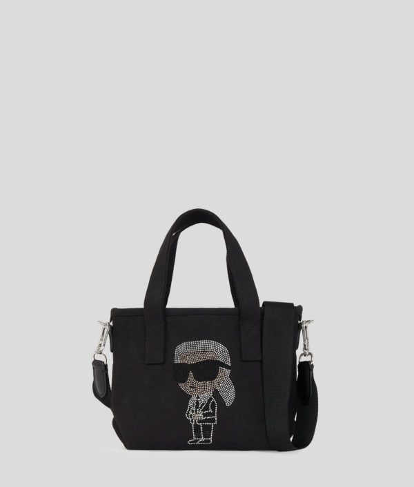 Karl Lagerfeld, Ikon Karl Small Rhinestone Shopper, Femme, Noir, Taille: X00