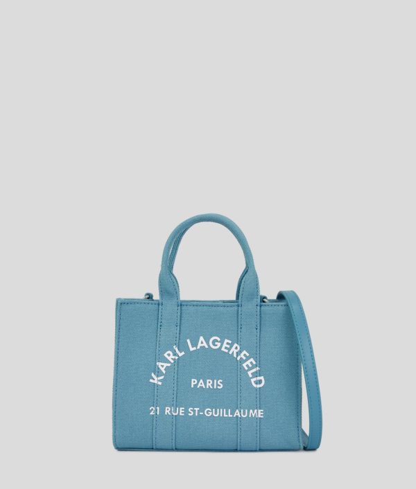 Karl Lagerfeld, Rue St-guillaume Mini Tote Bag, Femme, Eau calme et sombre, Taille: X00
