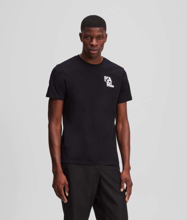Karl Lagerfeld, T-shirt Esprit Universitaire À Logo Karl, Homme, Noir, Taille: XXXL