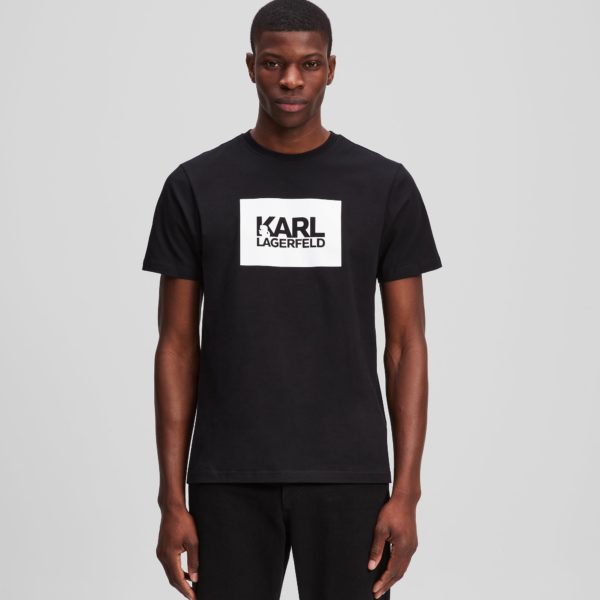 Karl Lagerfeld, T-shirt À Logo Karl, Homme, Noir, Taille: XXXL