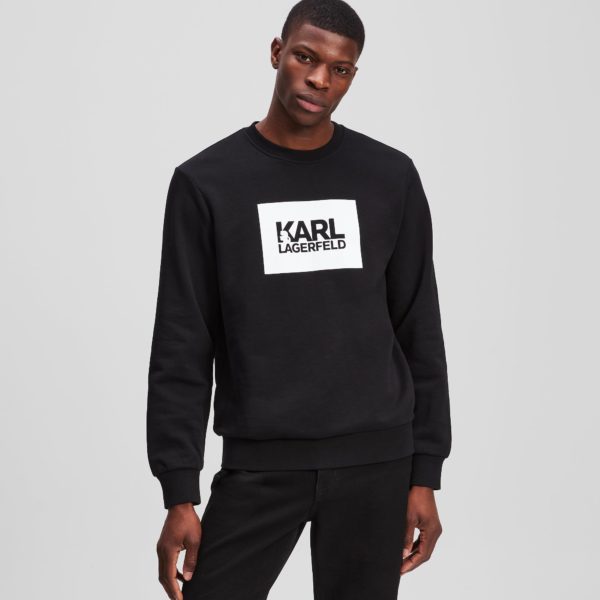 Karl Lagerfeld, Sweat-shirt À Logo Karl, Homme, Noir, Taille: XXXL